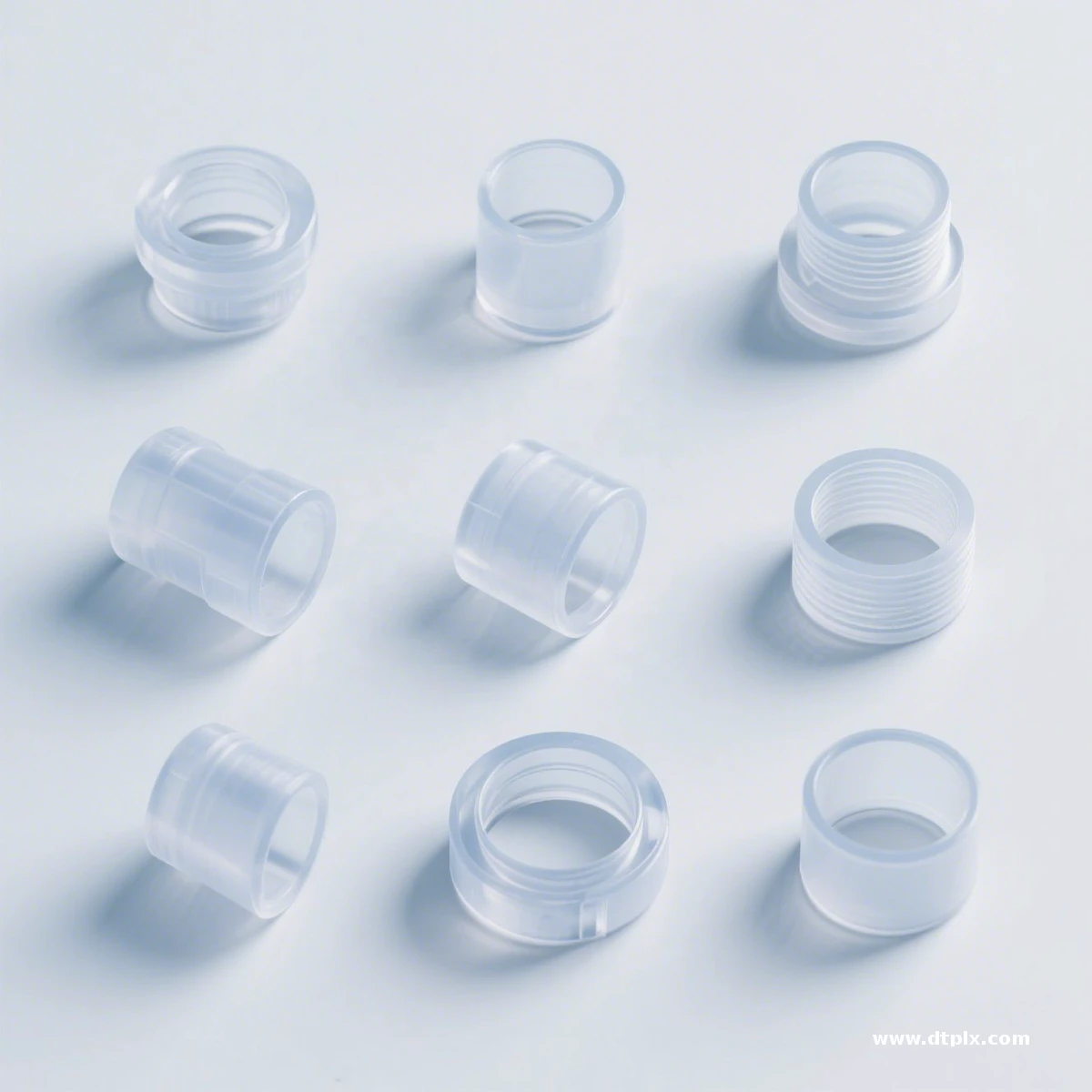 HYM Micro Transparent Plastic Molding Injection Parts Tpu Pom Pvc Ps Pet Ldpe Pps With Cutting Processing Service