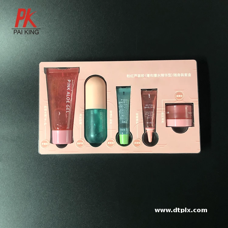 Slide Blister PVC/PET/PS Flocking Custom Plastic Blister Tray Blister Packaging Film for Shampoo/Cosmetic/Electronic/Food