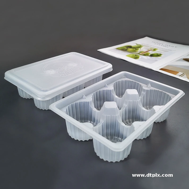 6-grid Siomai & Sushi Package Box Professional Customization Food-grade PP Plastic Disposable Takeaway Tray