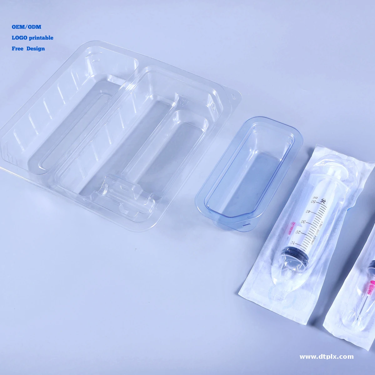 Certified Single-Use Customised Transparent PETG/PET Packaging Medical Blister Trays