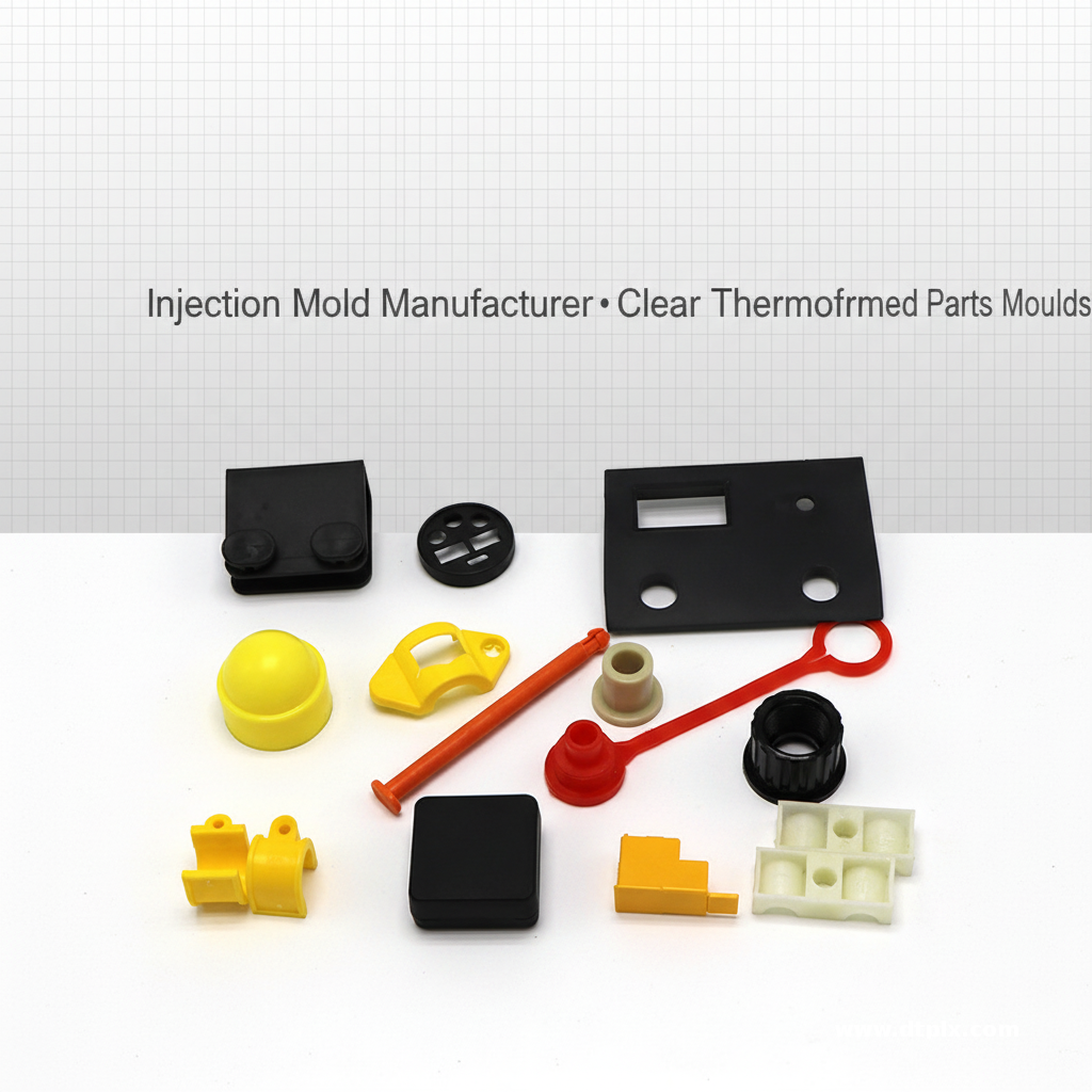 Oem Custom Eco-friendly Injection Molding Services for Industrial Plastic Parts with Customized Materials and Colors