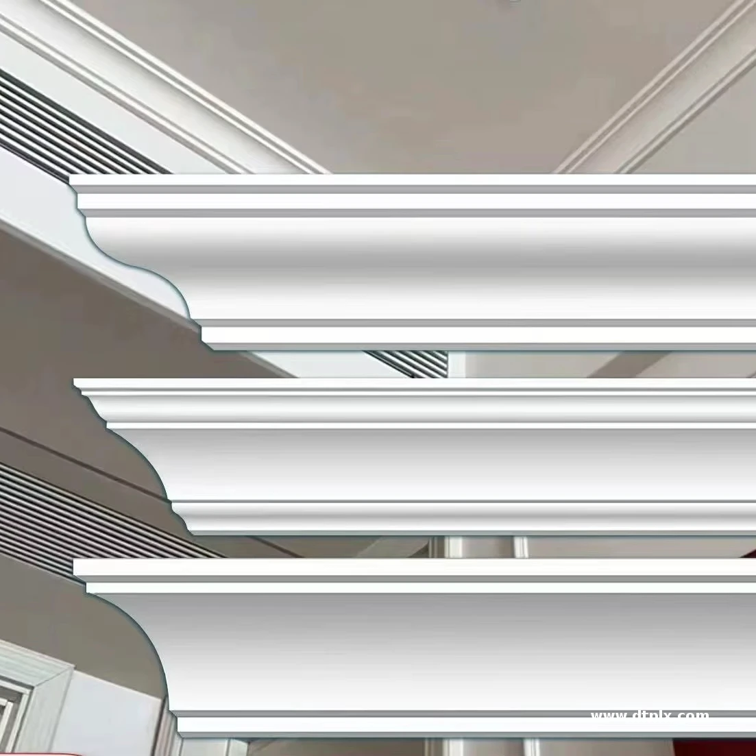 Outdoor Decoration Line Foam Decorative Cornice and Window Eps Mouldings Lines