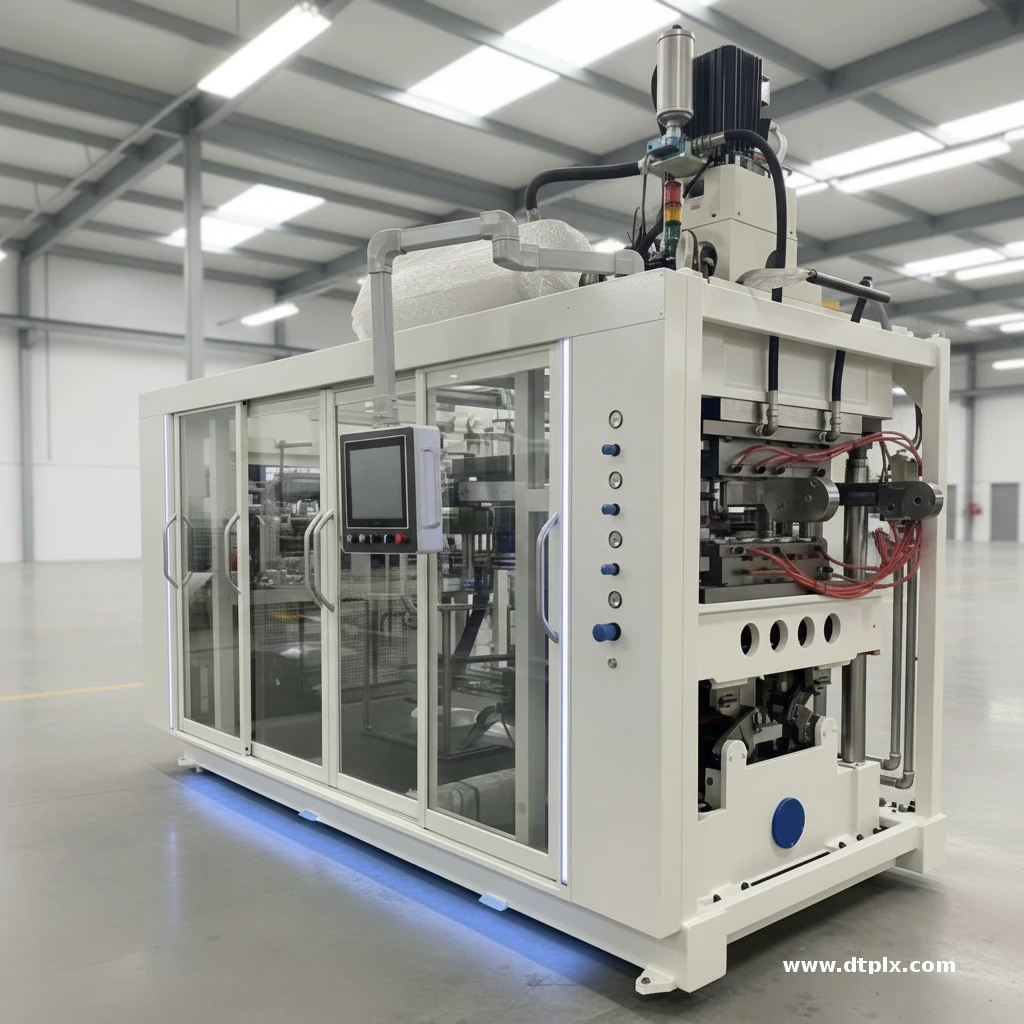 Disposable PET/PP Plastic Supermarket Fresh Food Box Container Making Automatic Thermoforming Machine Blister Molding Equipment