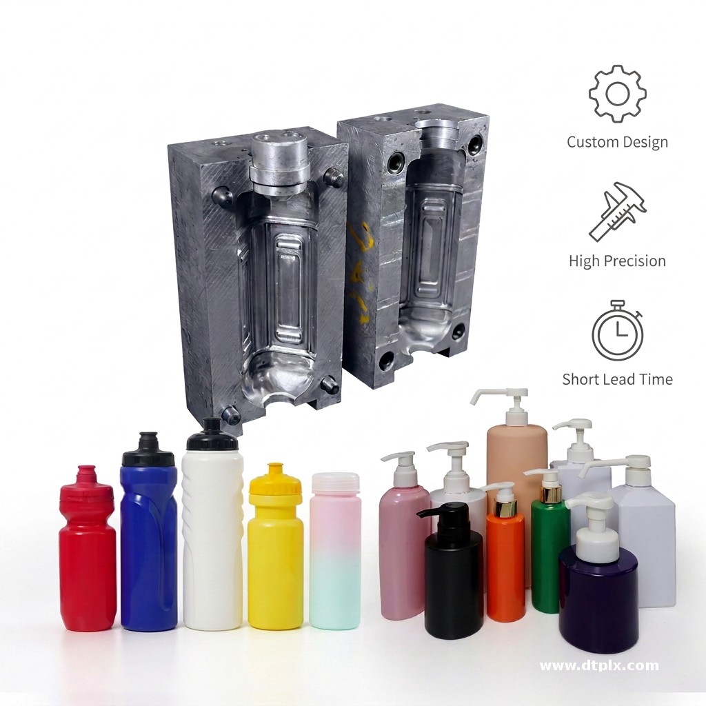 Custom Mold Pet Bottle Blow Mold Injection Molding Custom Plastic Injection Mold Design Manufacturer