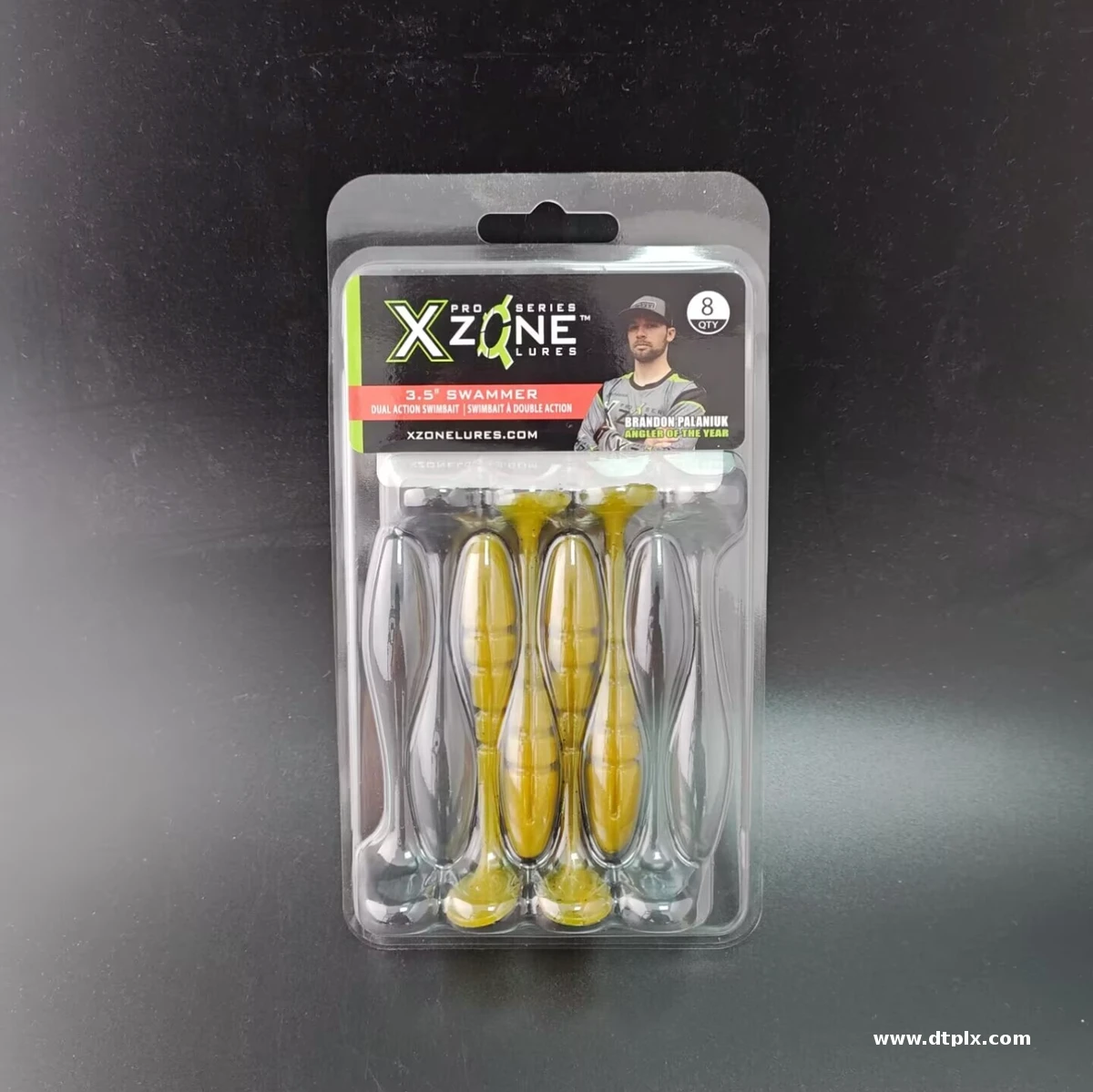 Custom Lid and Base Plastic Clamshell Packaging clear PET Clamshell Blister Packaging for Soft Fishing Lure