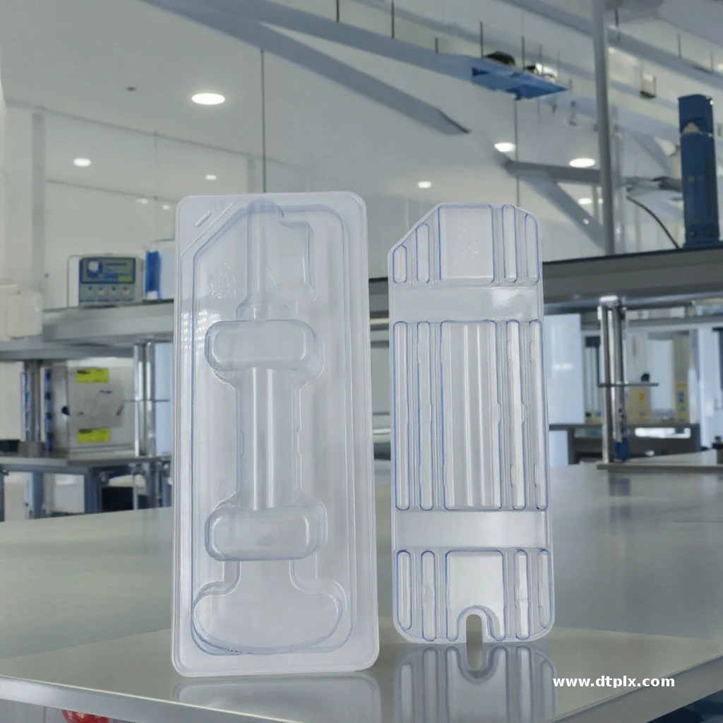 Plastic Blister Custom Blister Packaging for Syringe PETG Medical Grade Plastic Medical Packaging