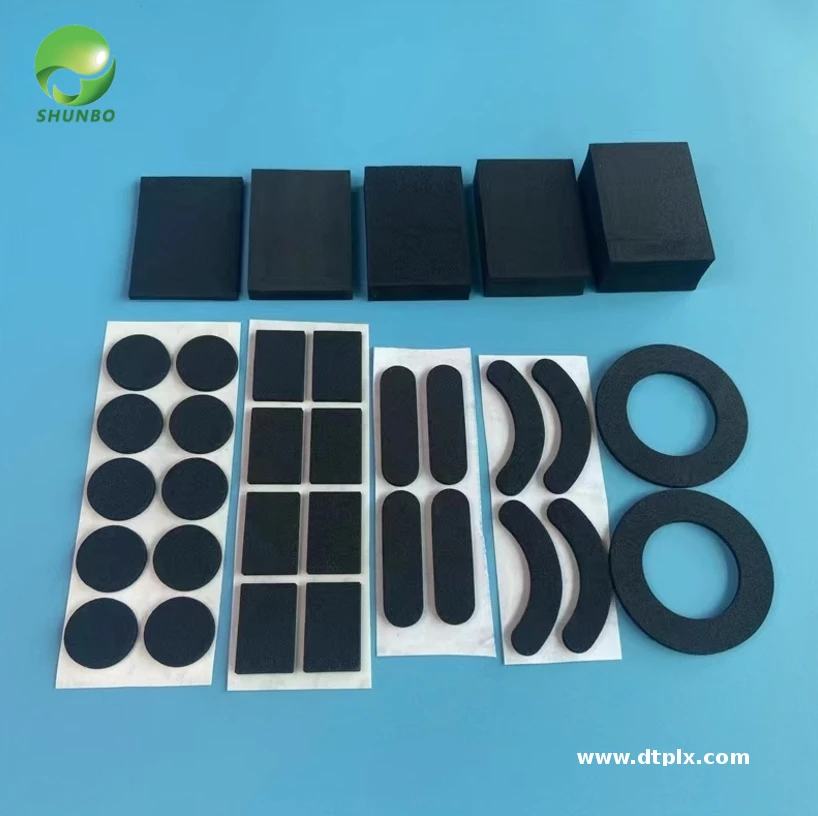 Customized Adhesive Foam Various Materials Customized Thickness Shapes Sizes Injection Plastic Modling Cutting Processing