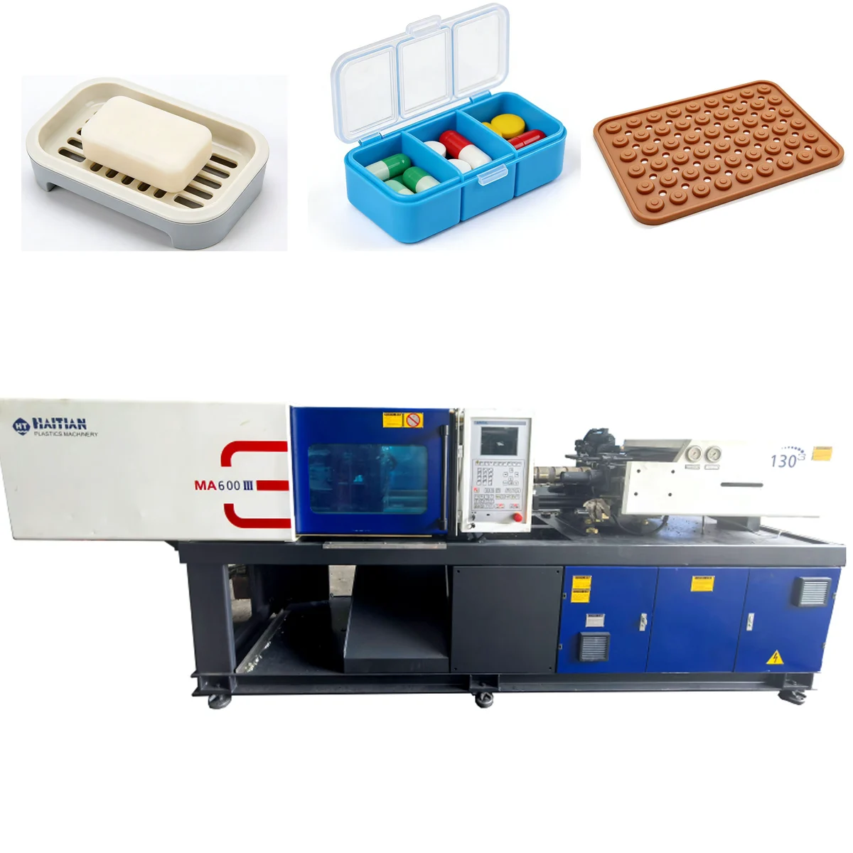 60 Ton Horizontal Injection Machine Plastic Cap/Small Container Molding High Efficiency Customizable