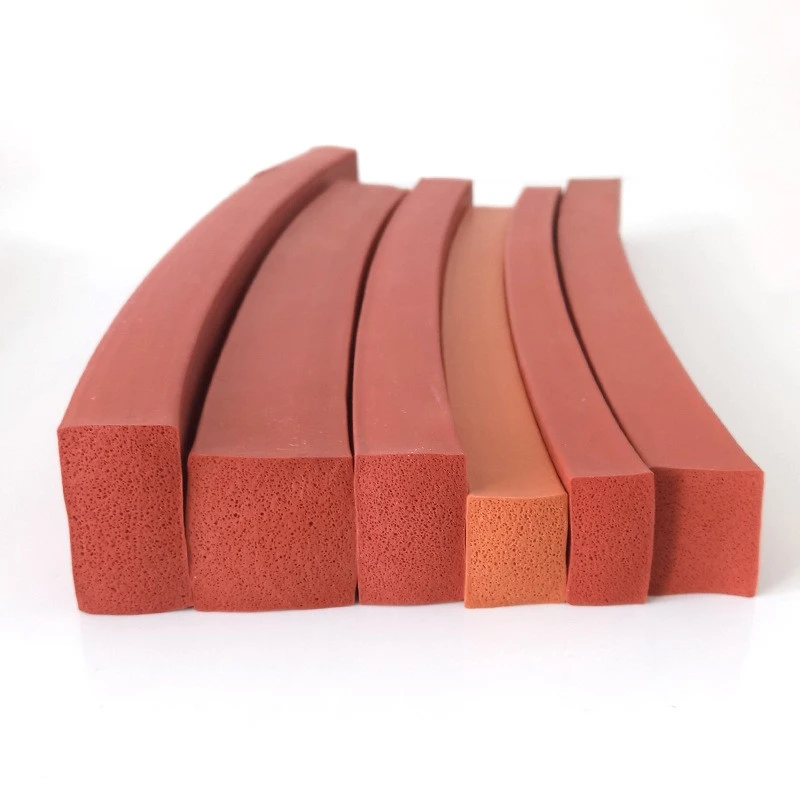 Custom Wear-Resistant Silica Gel Foam Seal Strip Premium Foam Rubber Strips with Cutting Processing Service