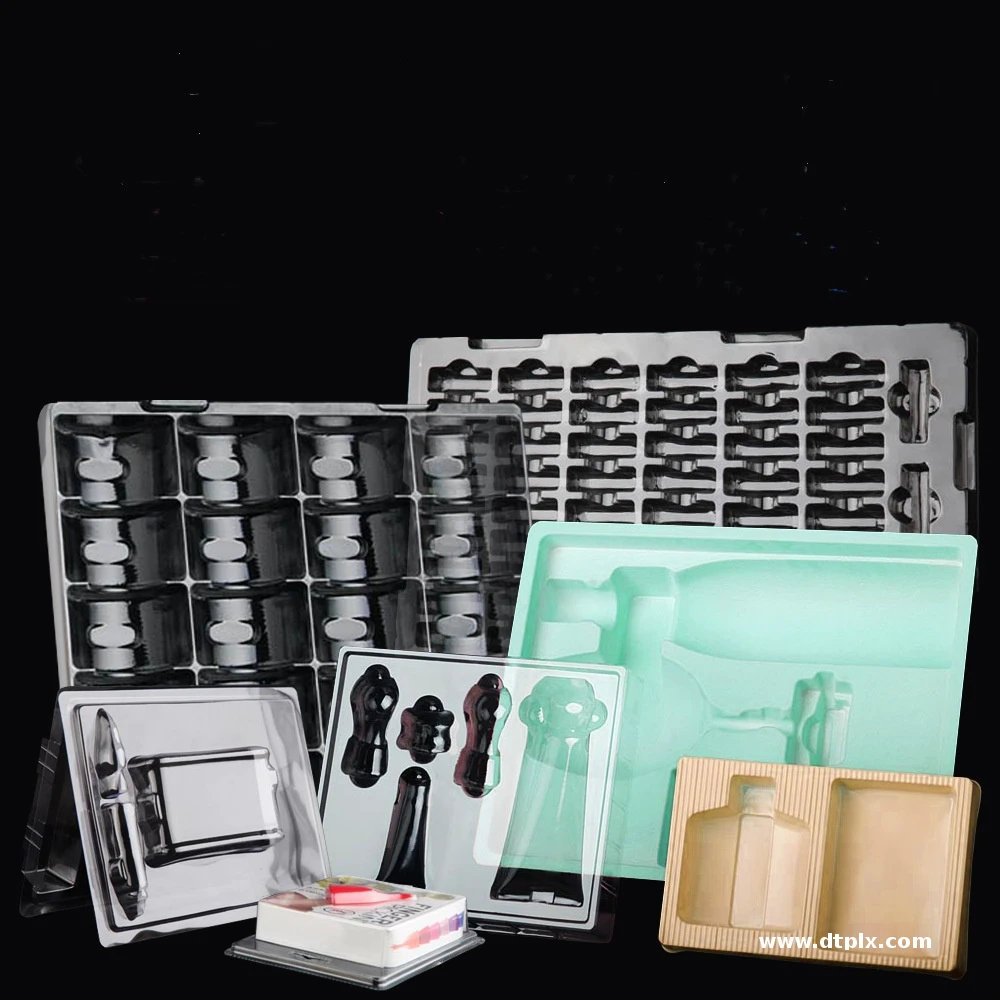 PET PS PP PLA Customize Blister Plastic Clamshell Slide Blister Vaccum Forming Packaging Boxes