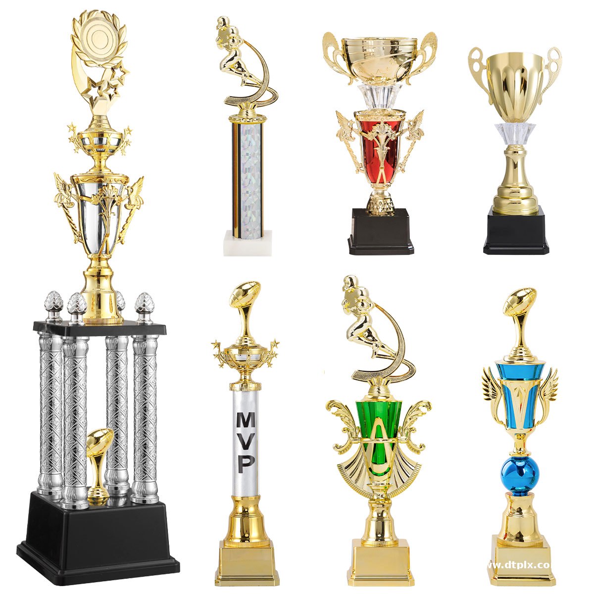 High Quality Custom Design Plastic Trophy Cup for Rugby American Football Tournament Competition Award