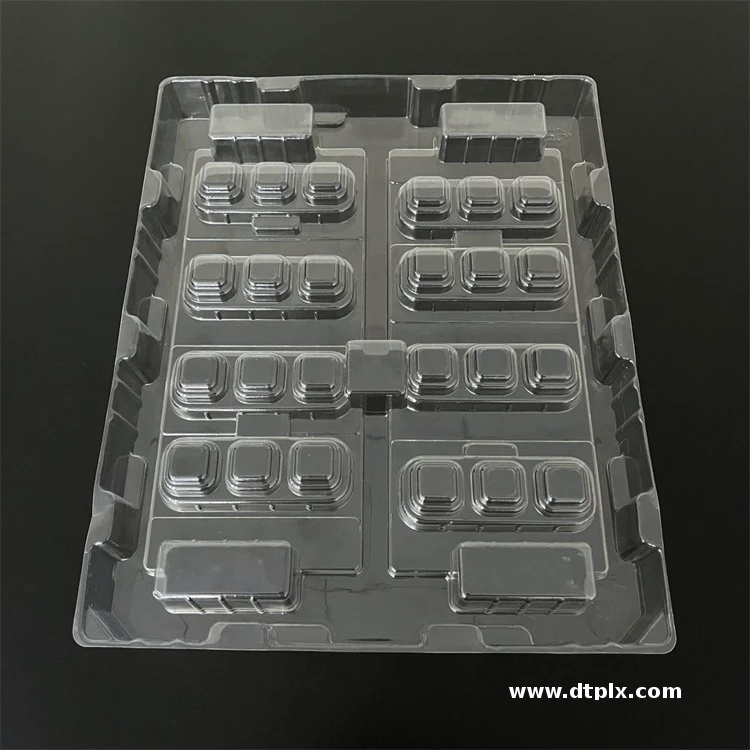Custom Plastic Packing Factory Component Tray Packaging Electronic Blister Tray Plastic Trays for Electronic Components
