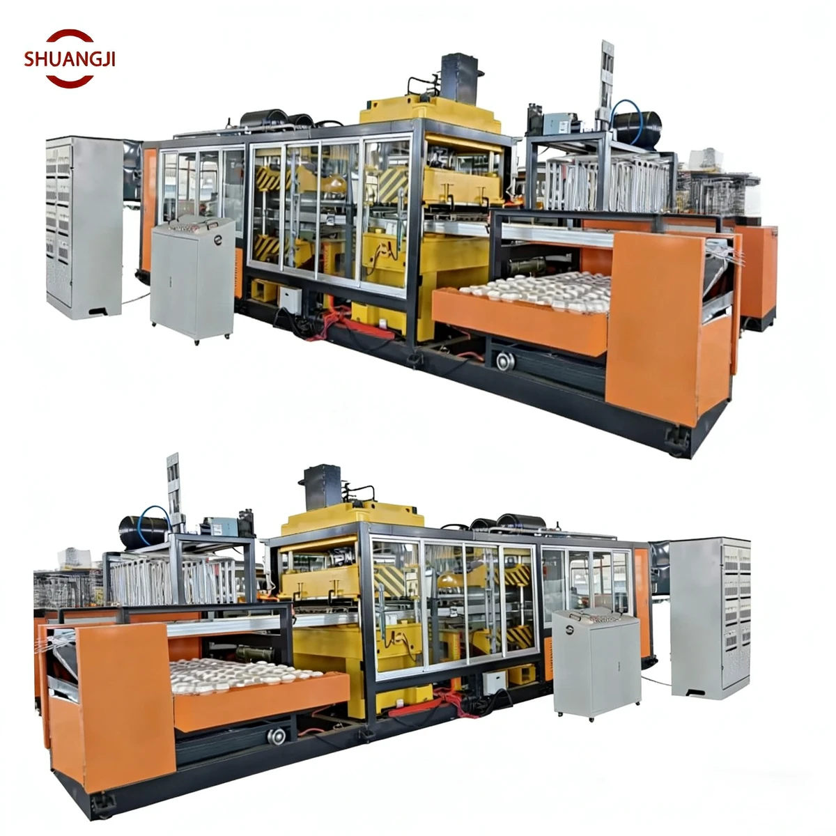 Customized Size Foam Tableware Forming Machine for Fast Food Box and Trays Vacuum Thermoforming