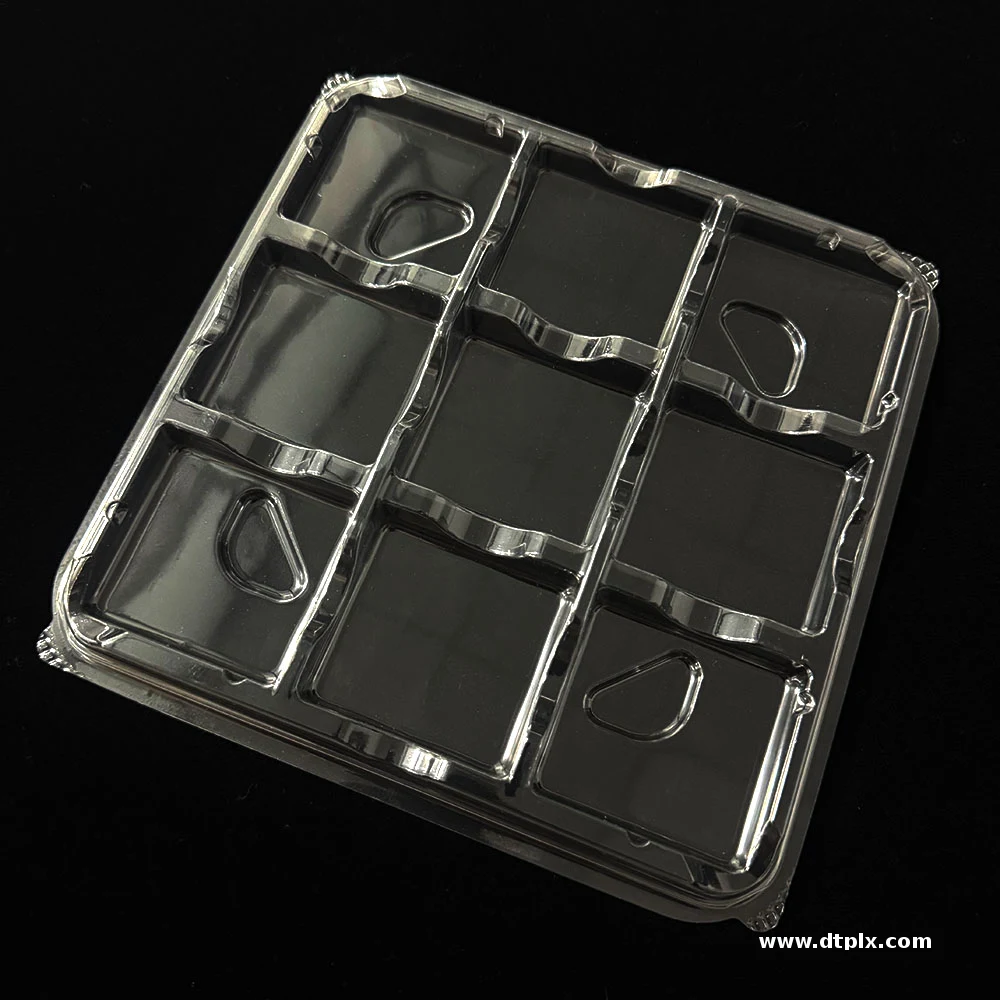 Customized Plastic Packaging Tray Cavity Cookie Candy Insert Packaging Package for Chocolate Macaron Cake