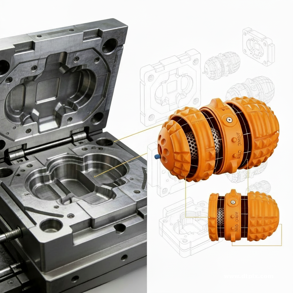 2K Injection Molding Pet Toy Manufacturer Precision Overmolded Dog Toy OEM/ODM PU Foam Custom Injection Molding Services