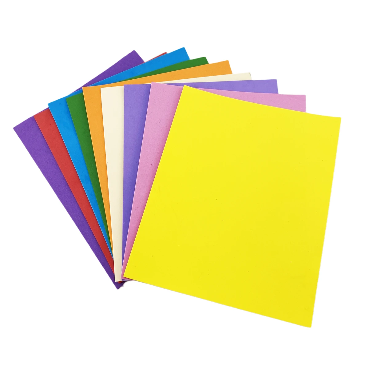 Custom Eco-Friendly High Density Kids DIY Rubber EVA Foam Board Colorful Crafts Goma Foam 1mm-6mm Plastic Cutting Included