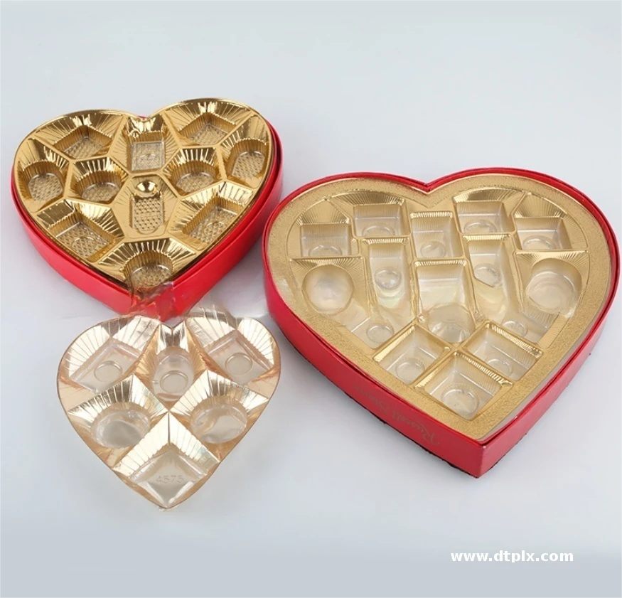 Chocolate Dessert Plastic Tray Macaron Packaging Blister Tray PP Recycled Materials Unique Shape Stamping Customizable
