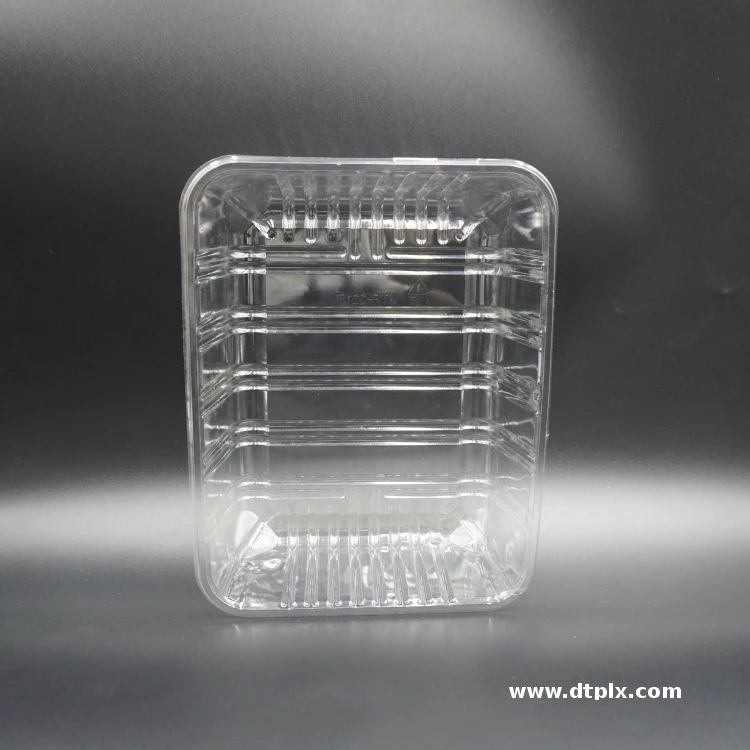 Custom Plastic Blister Packing Box Food, Eco-friendly High Gloss Food Grade PET Blister Tray Packing Box for Fruit&Vegetable