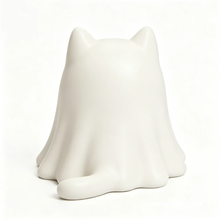 Customized Injection Molding ABS Ghost Cat Plastic Toy Innovative Custom Plastic Product