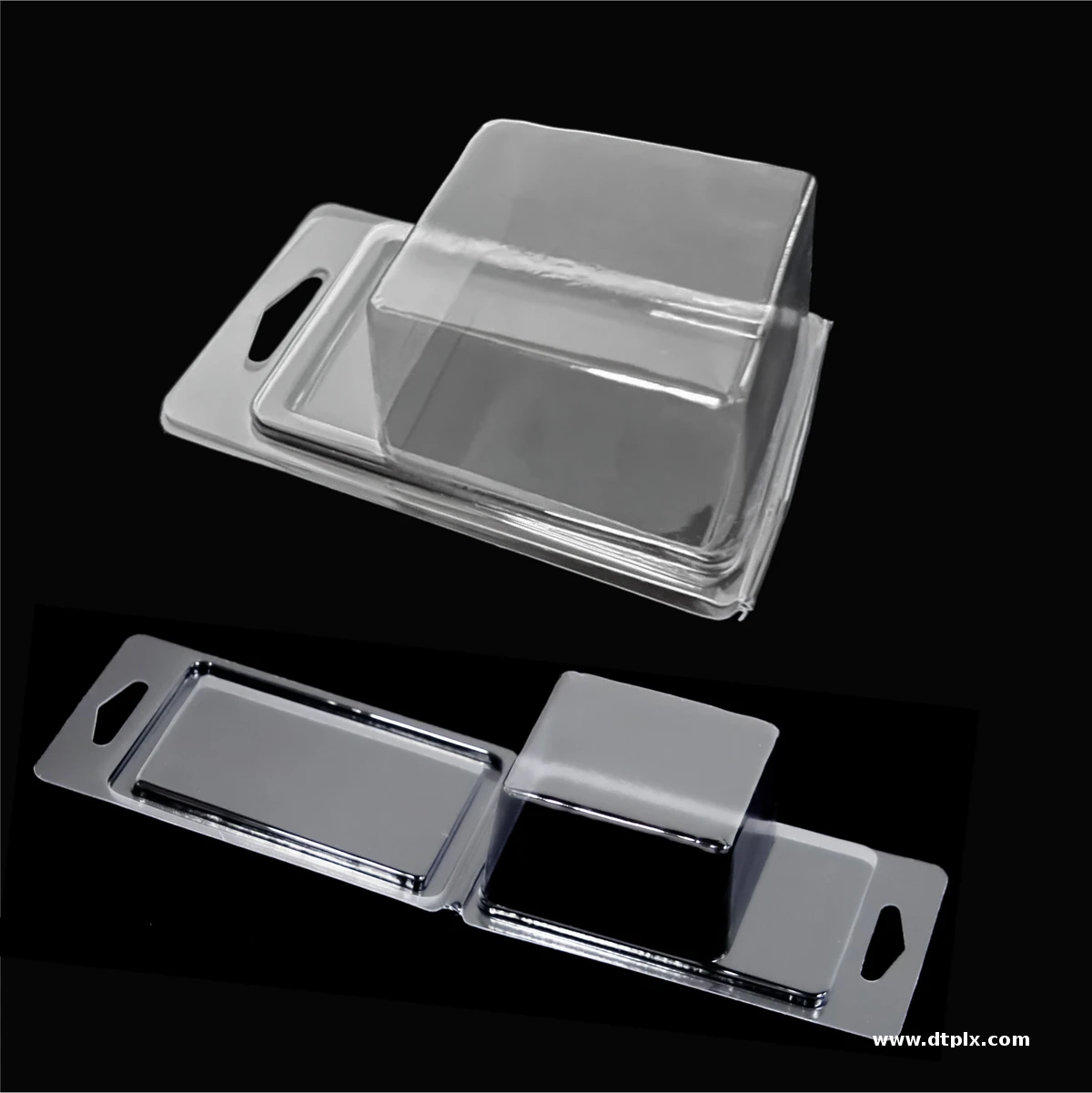 Recyclable PVC Vacuum-Formed Plastic Blister Clamshells Customizable Printing