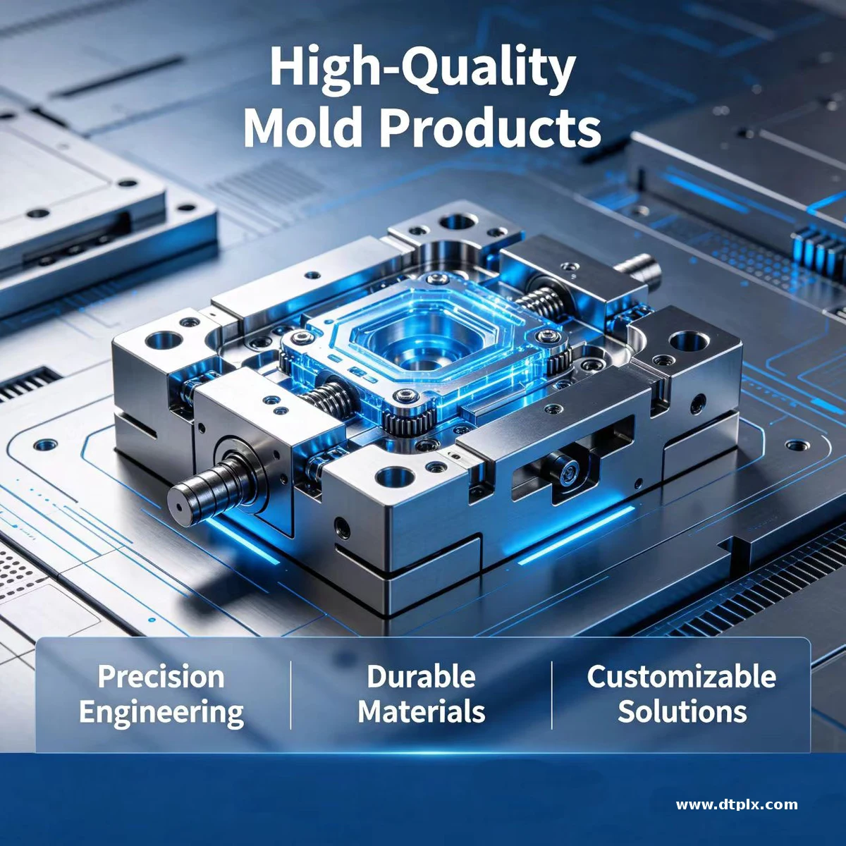 Professional Custom Plastic Injection Molds, Durable Industrial Molding Die, Custom Design & Size